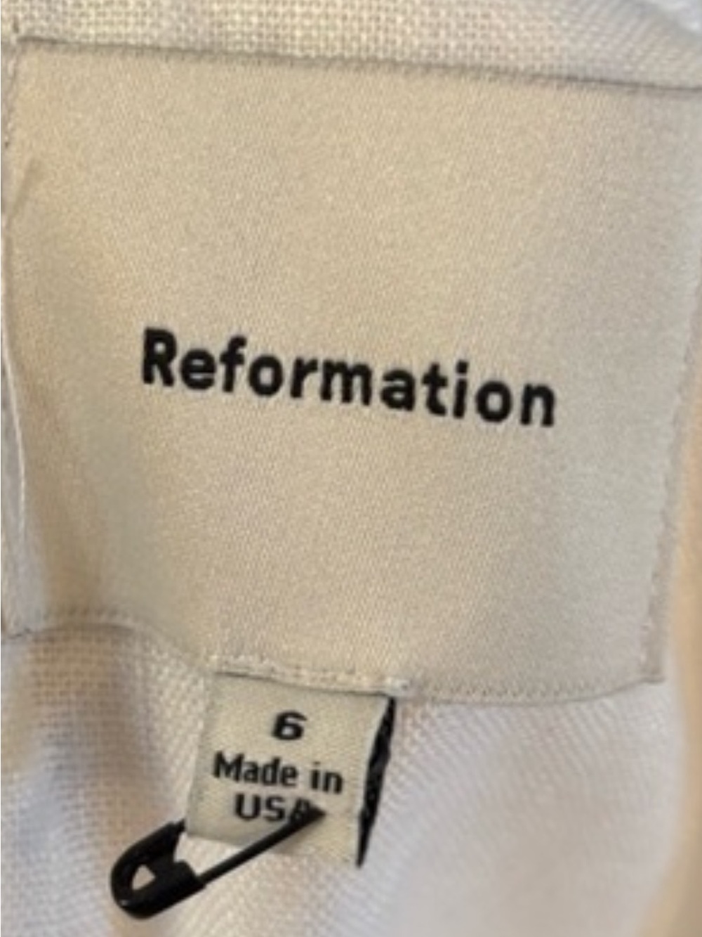 new Reformation Lucy cotton poplin maxi skirt in ivory - Picture 10 of 10